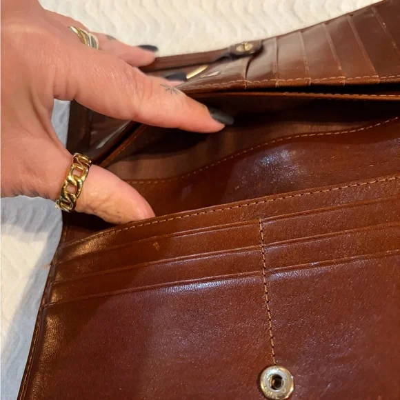 Brahmin Chestnut Leather Clutch - Picture 7 of 12